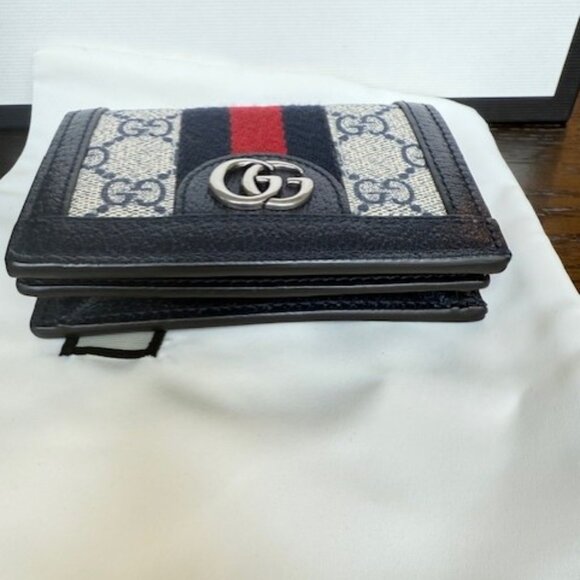 Gucci Ophidia GG Supreme Bi-Fold Wallet – Navy Leather - Picture 10 of 10
